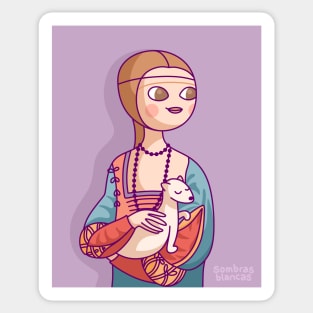 Lady with an Ermine Sticker